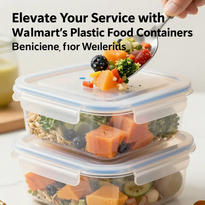 An array of Walmart’s plastic food containers, perfect for meal prep and storage.