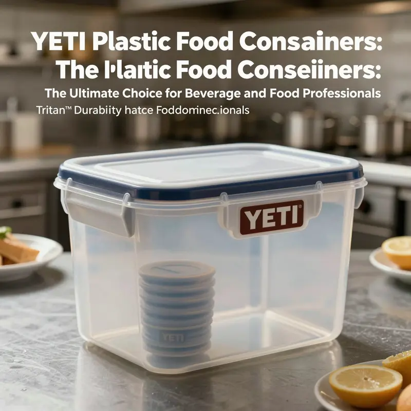 Highlighting the robust construction and premium materials of YETI food storage containers.