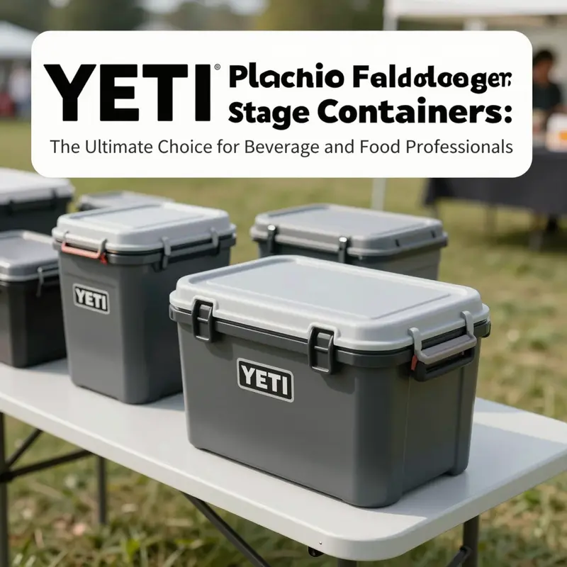 Highlighting the robust construction and premium materials of YETI food storage containers.
