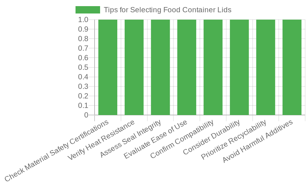 Chart of Tips for Selecting Food Container Lids