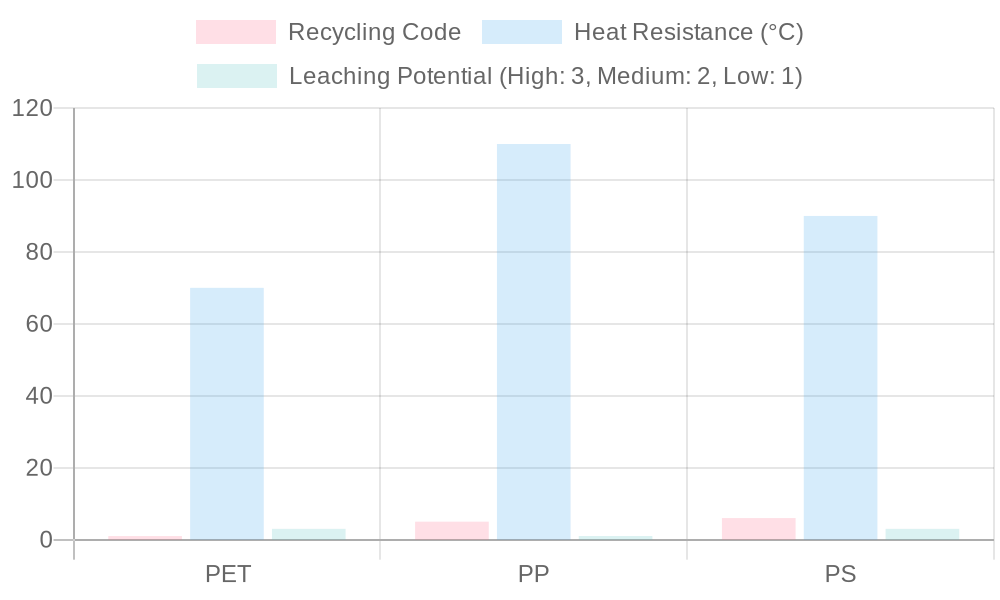 Comparison of Plastic Materials for Food Containers