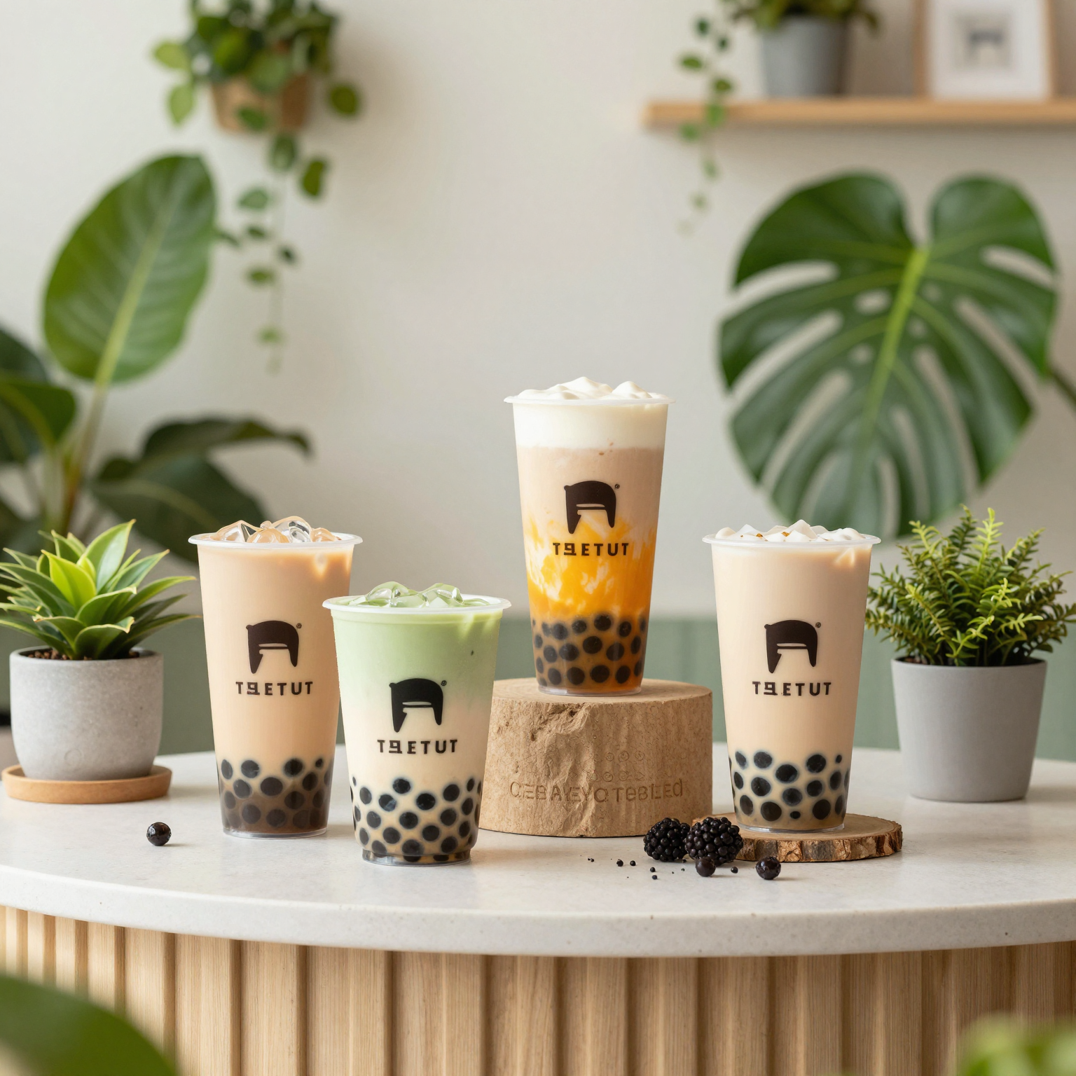 Eco-Friendly Bubble Tea Shop