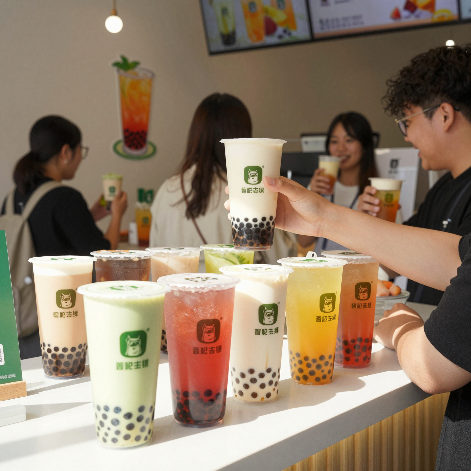 Compostable Cups in Use