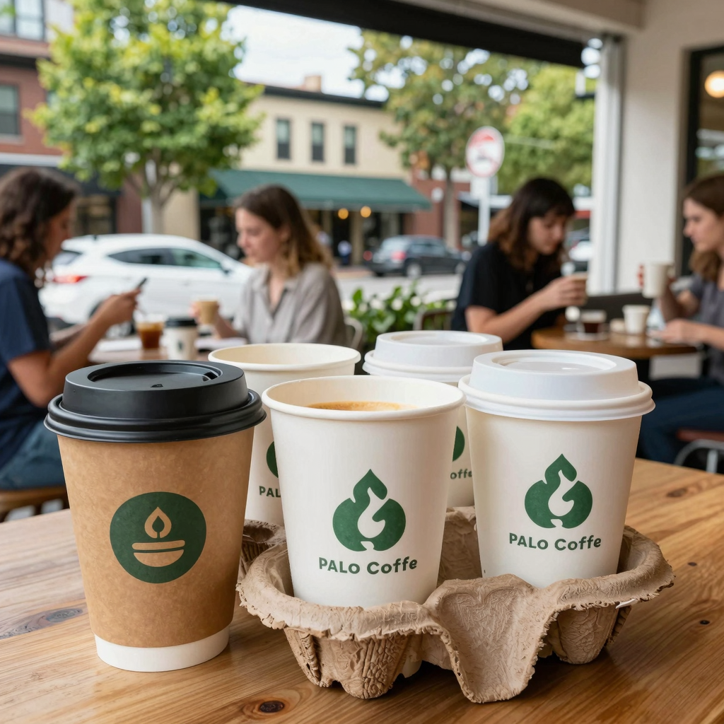 Compostable Paper Coffee Cups in Palo Alto