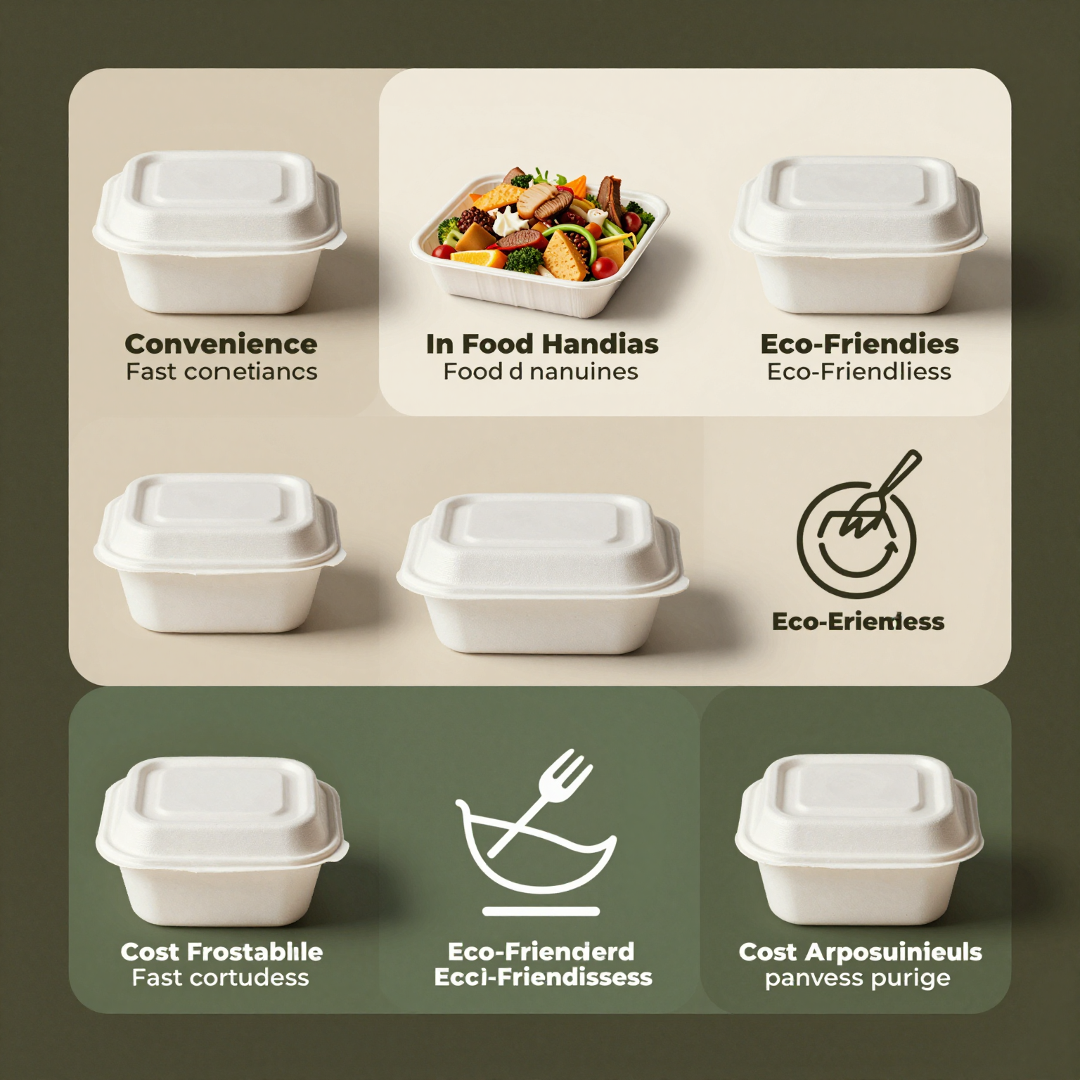 Infographic on the Benefits of Disposable Fast Food Containers