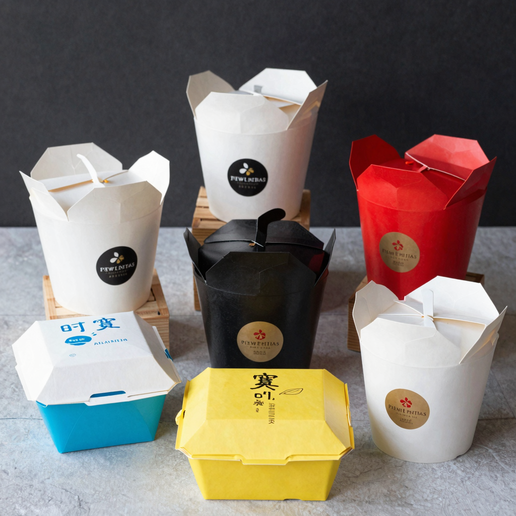 Variety of Guangzhou Takeaway Food Boxes