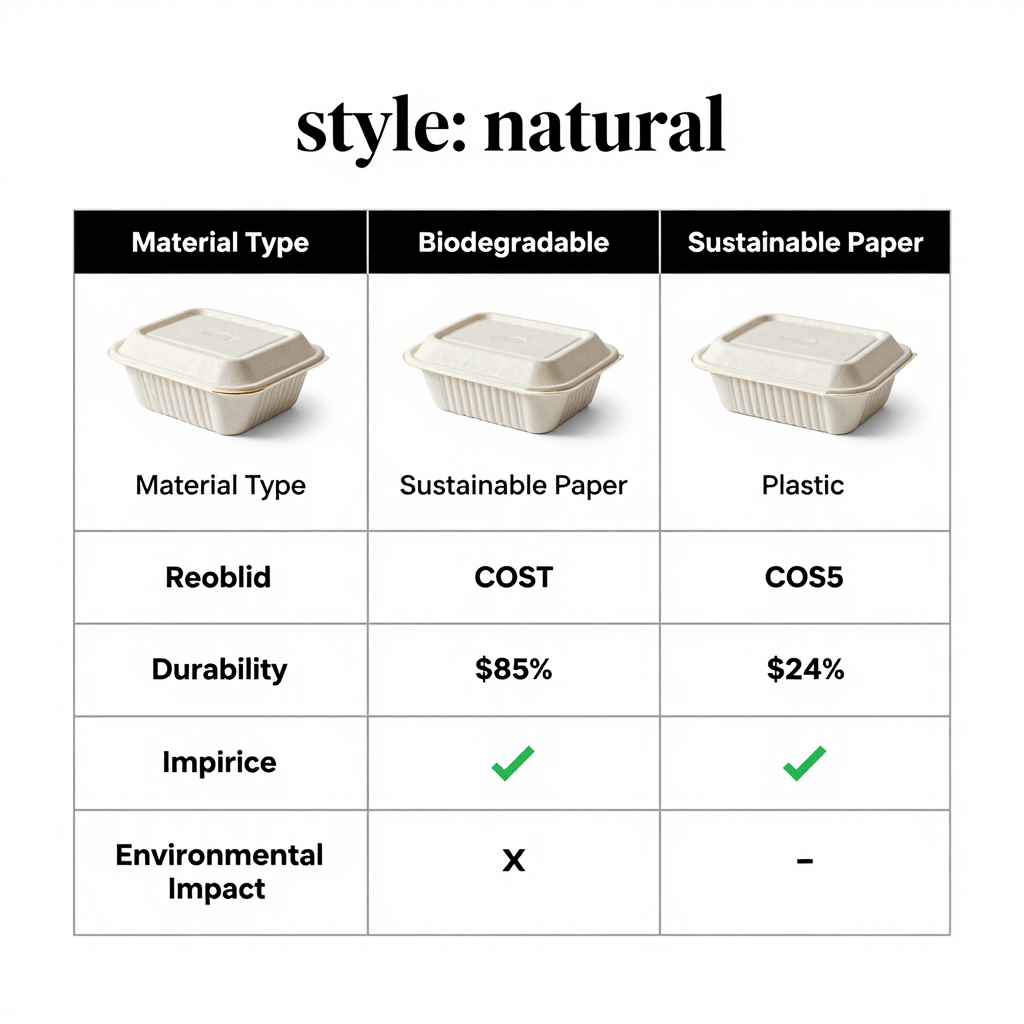 Comparison of Disposable Food Container Materials