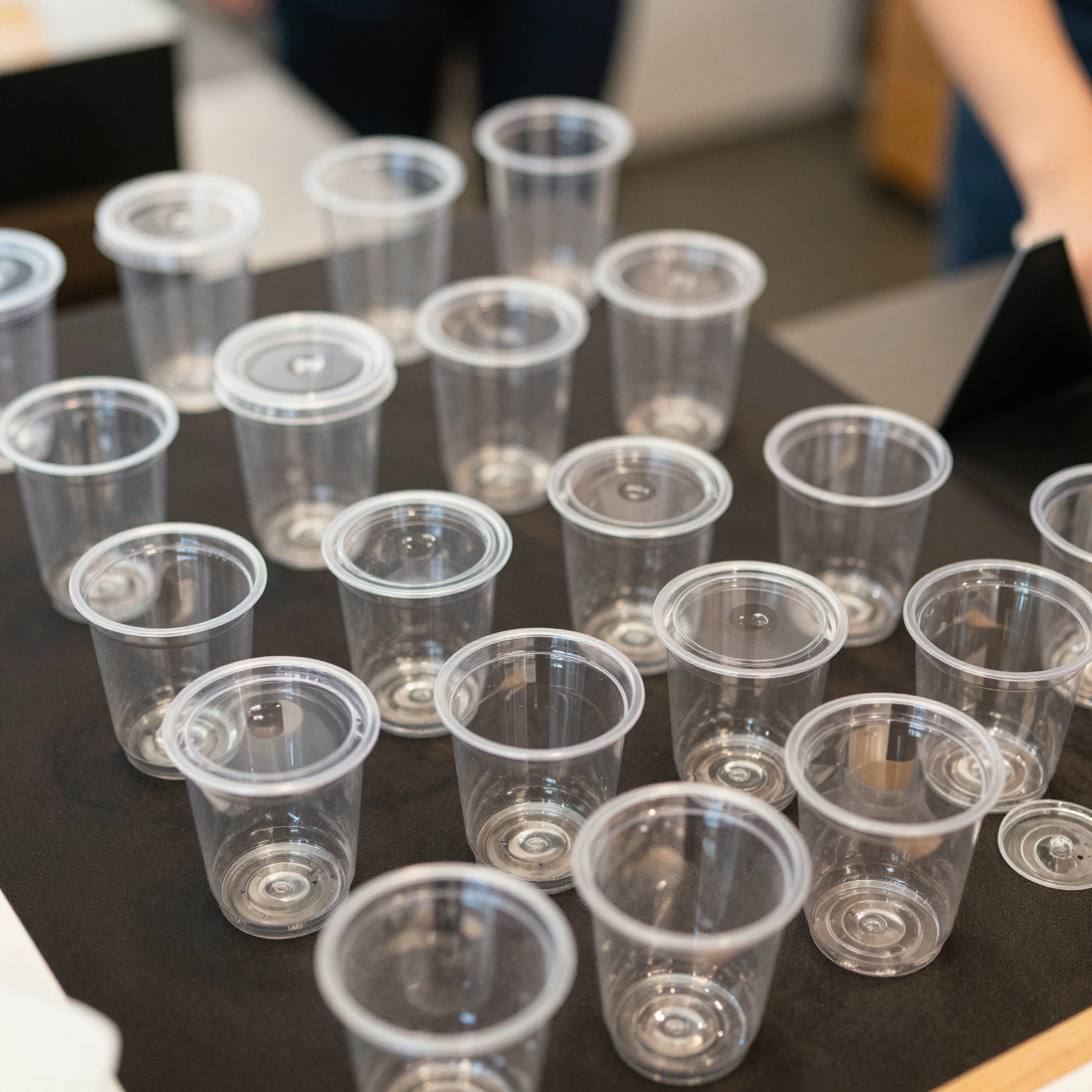 Little Clear Plastic Cups