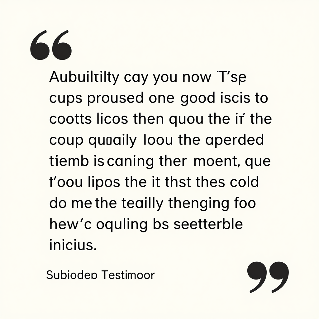 Customer testimonial blockquote about reliable disposable plastic cups