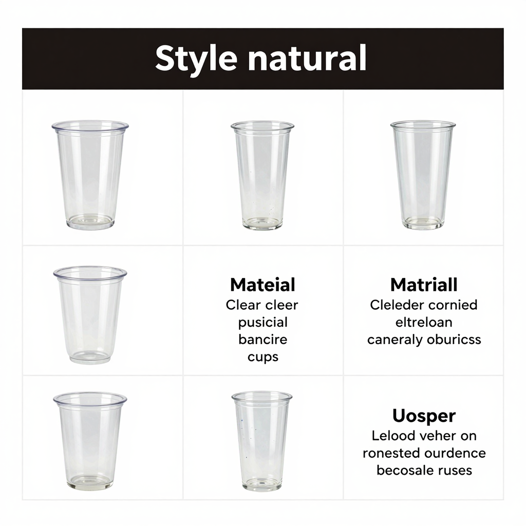 Image of clear plastic cups