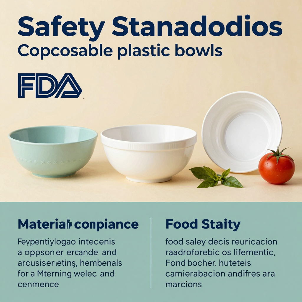 Infographic on Safety Standards for Disposable Plastic Bowls with Lids