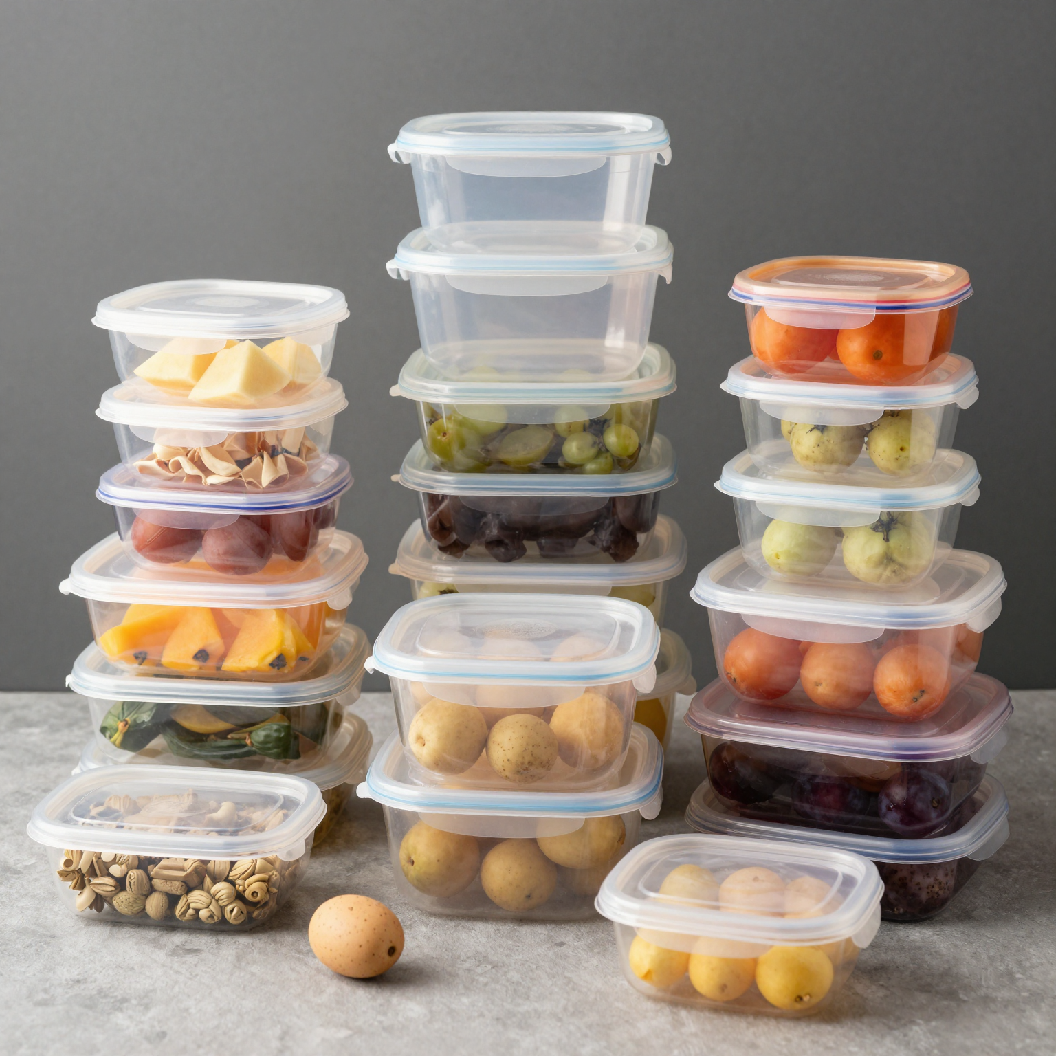 Assorted Plastic Containers