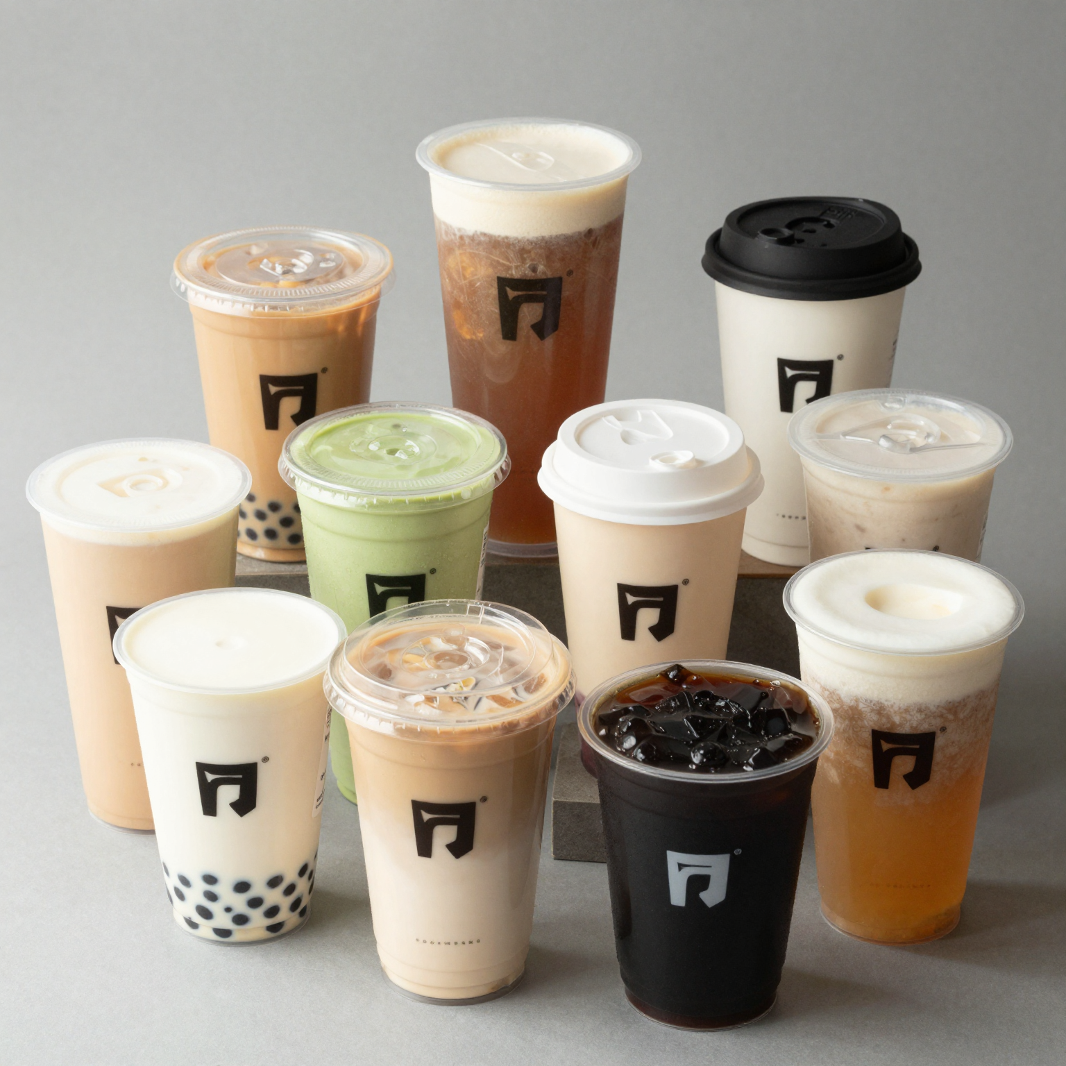 Assortment of Disposable Plastic Cups
