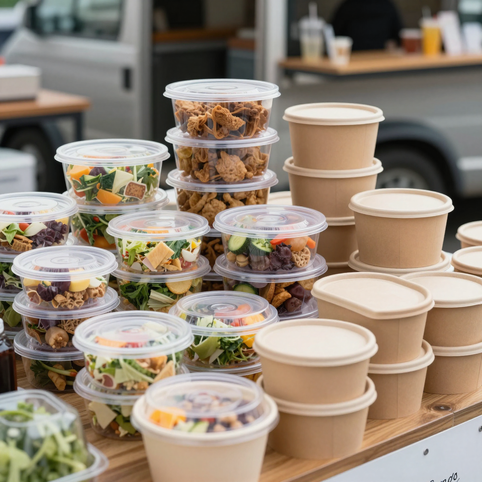 Various Disposable Container Options