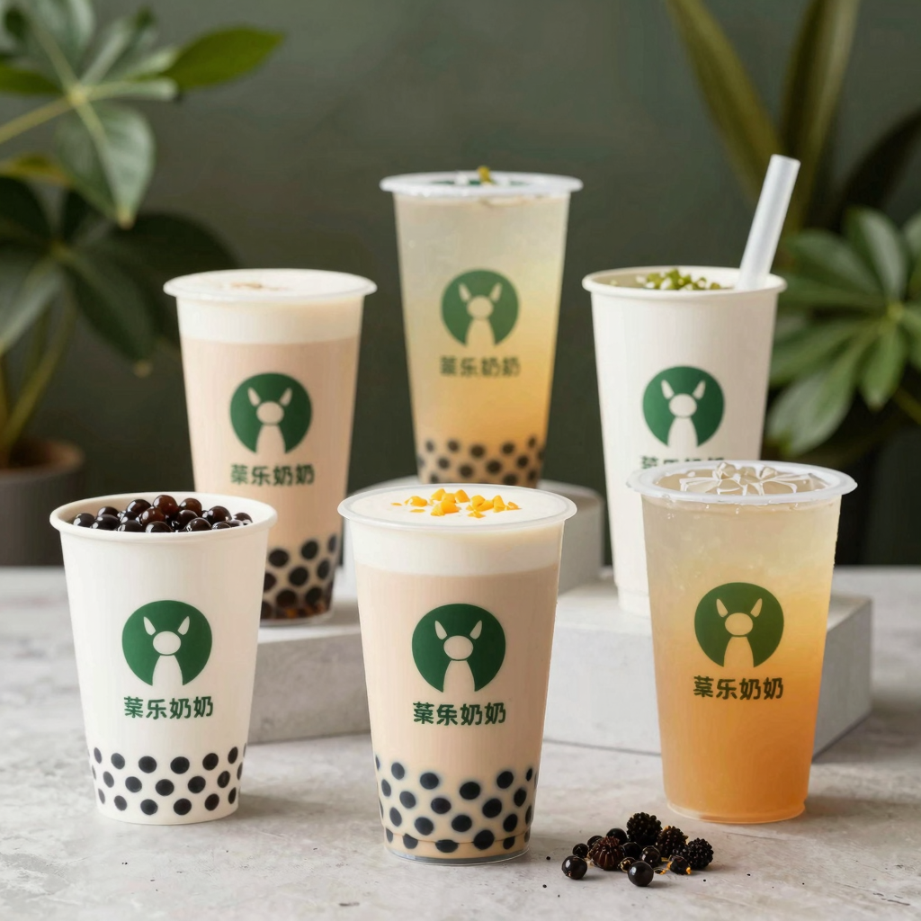 Compostable Cups for Bubble Tea