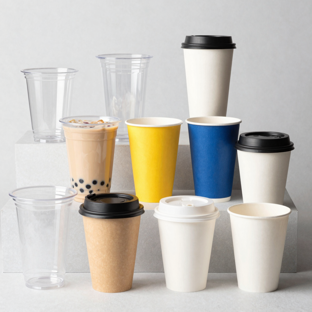 Image of Different Types of Disposable Cups