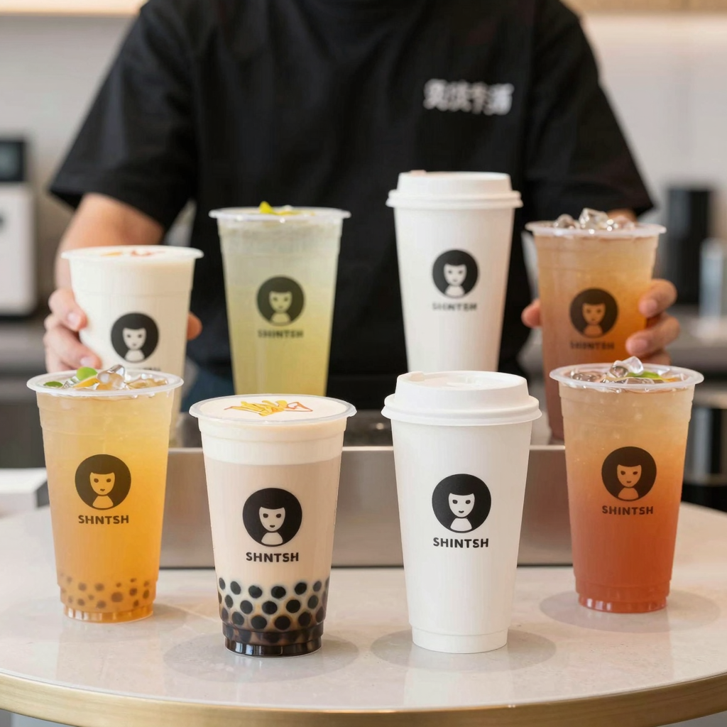 Image of Starbucks' new disposable plastic cups