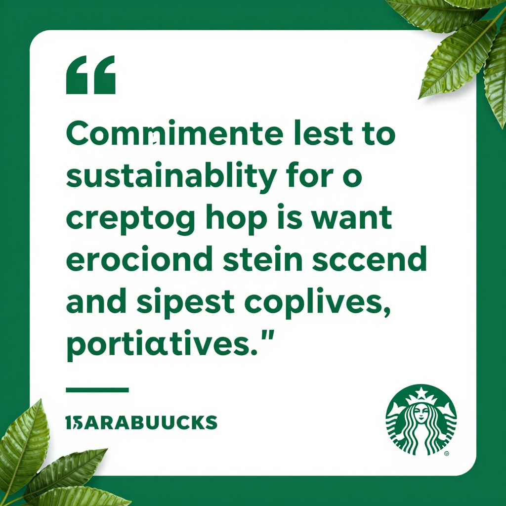 Starbucks Sustainability Commitment