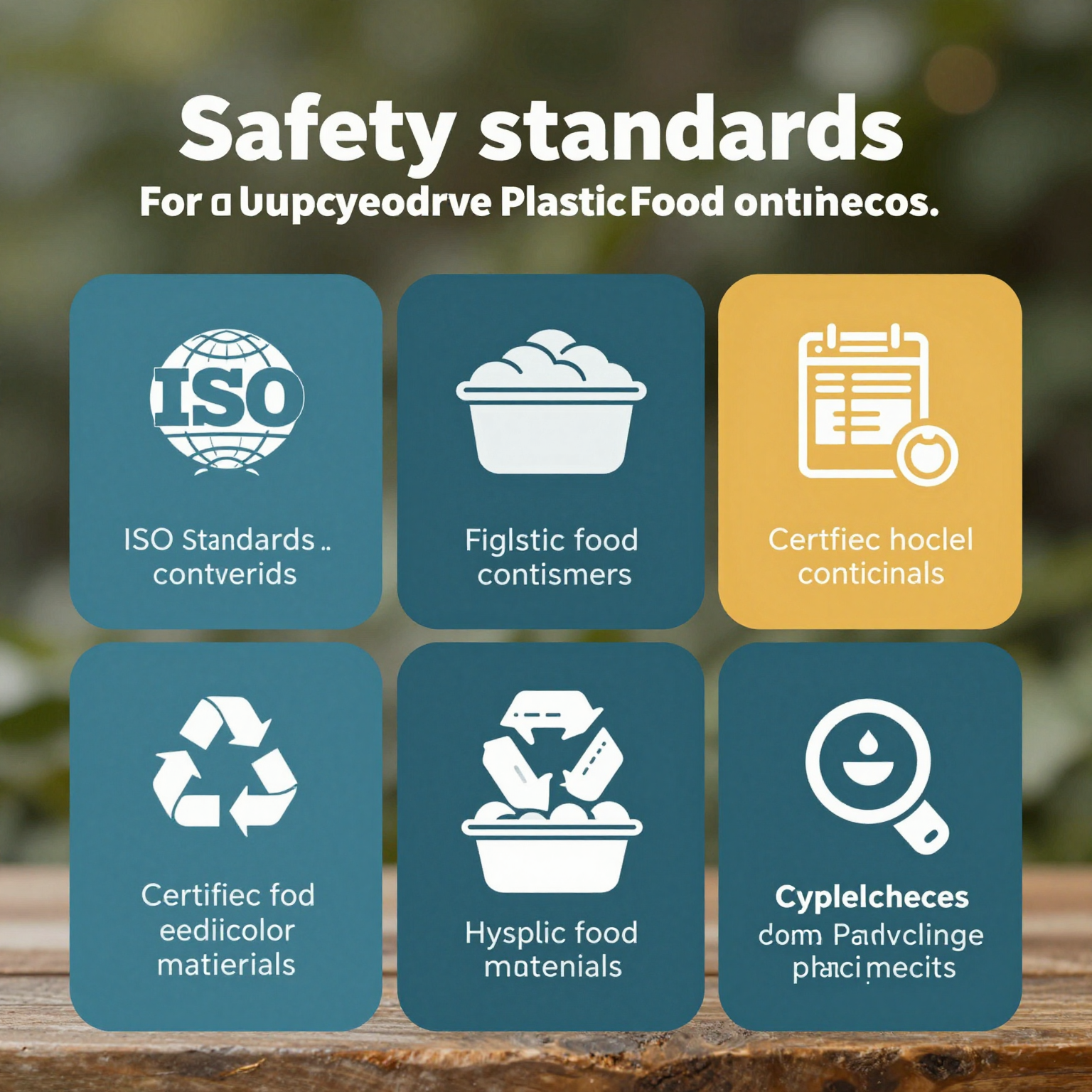 Safety Standards for Upcycling Plastic Food Containers