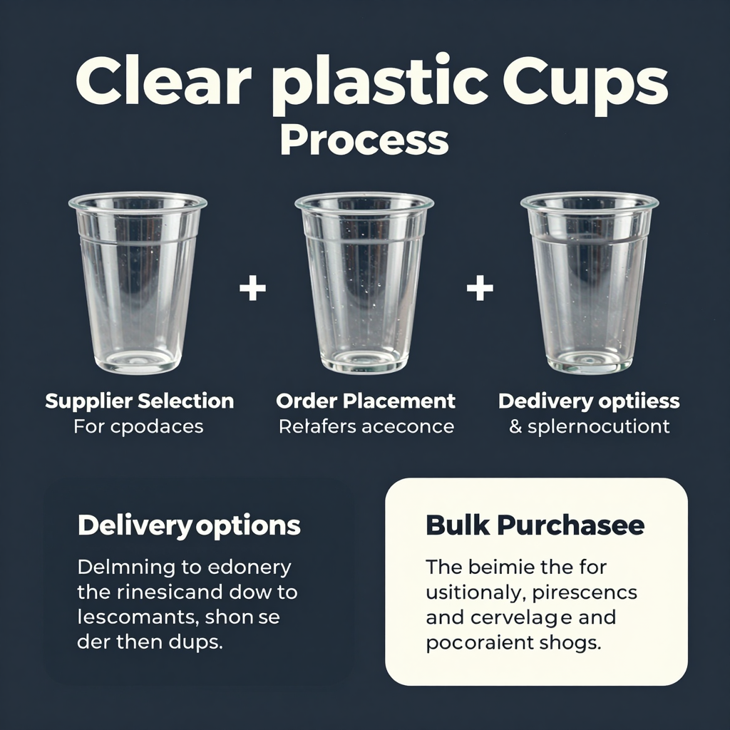 Sourcing and Procurement Process for Clear Plastic Cups