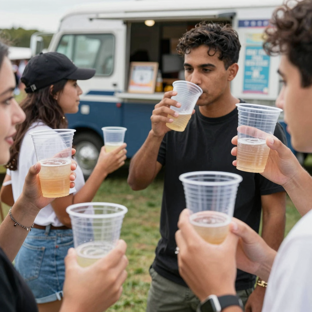 Victoria Bay Clear Plastic Cups at Event