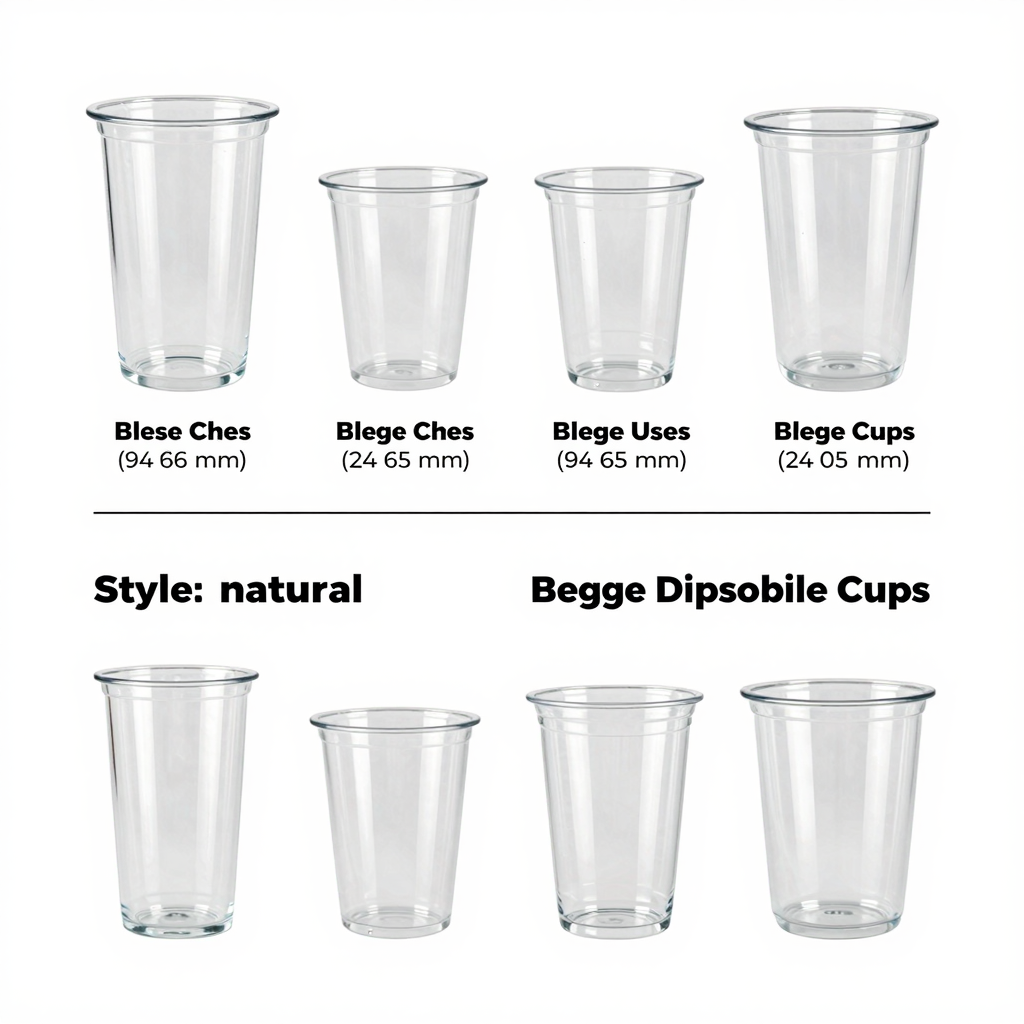 Comparison of Clear Plastic Disposable Cups