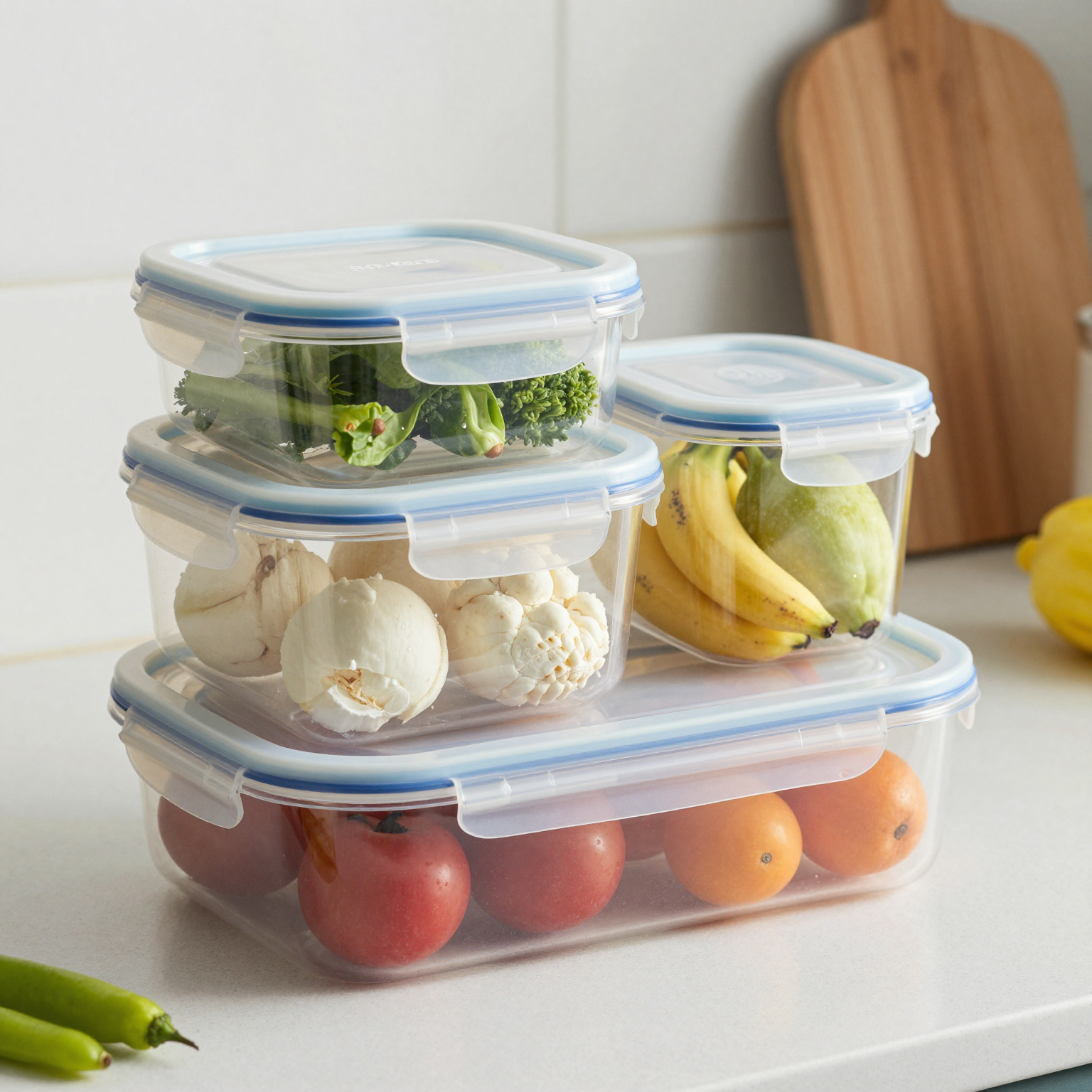 2 Compartment Plastic Food Containers