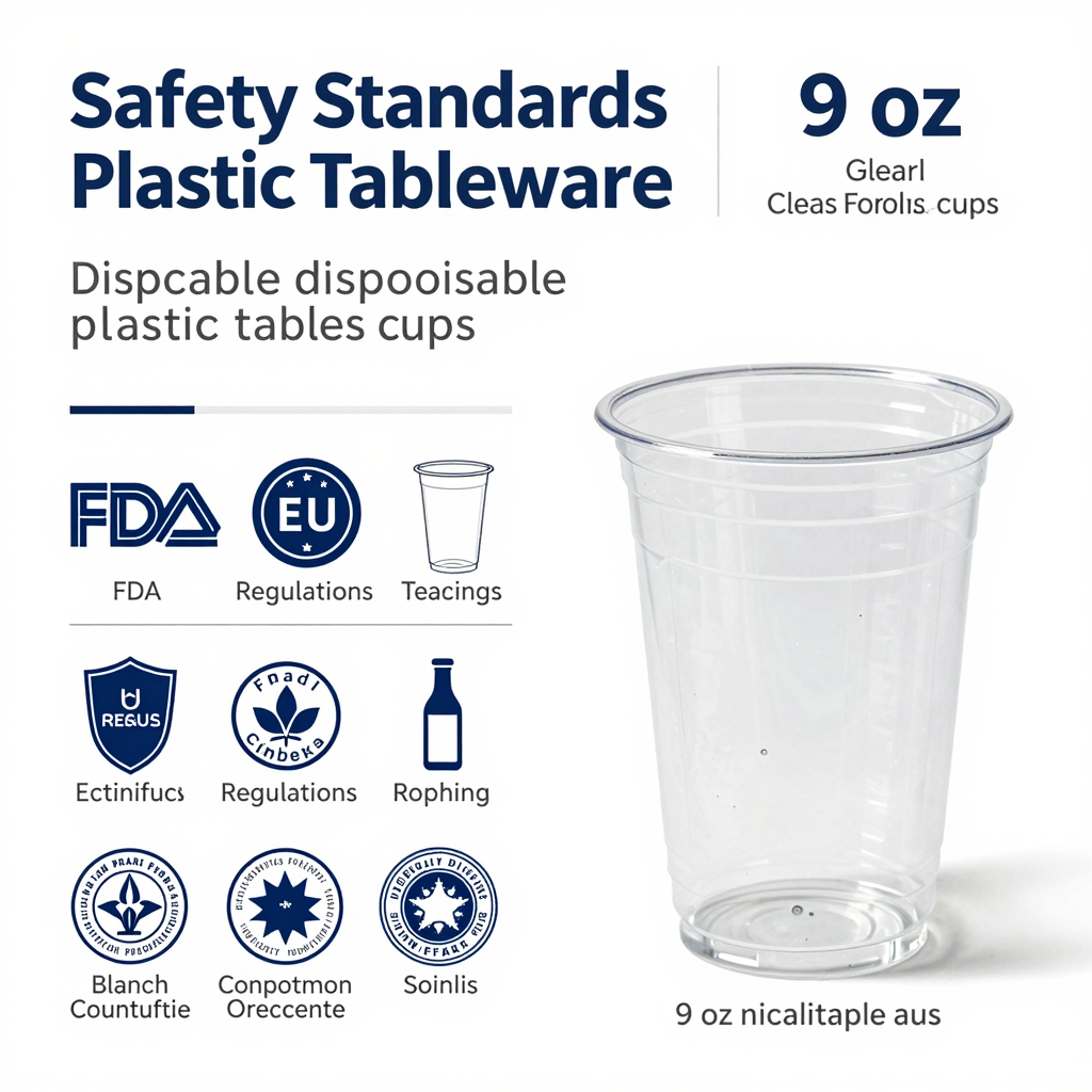 Infographic on Safety Standards for 9 oz Clear Plastic Cups