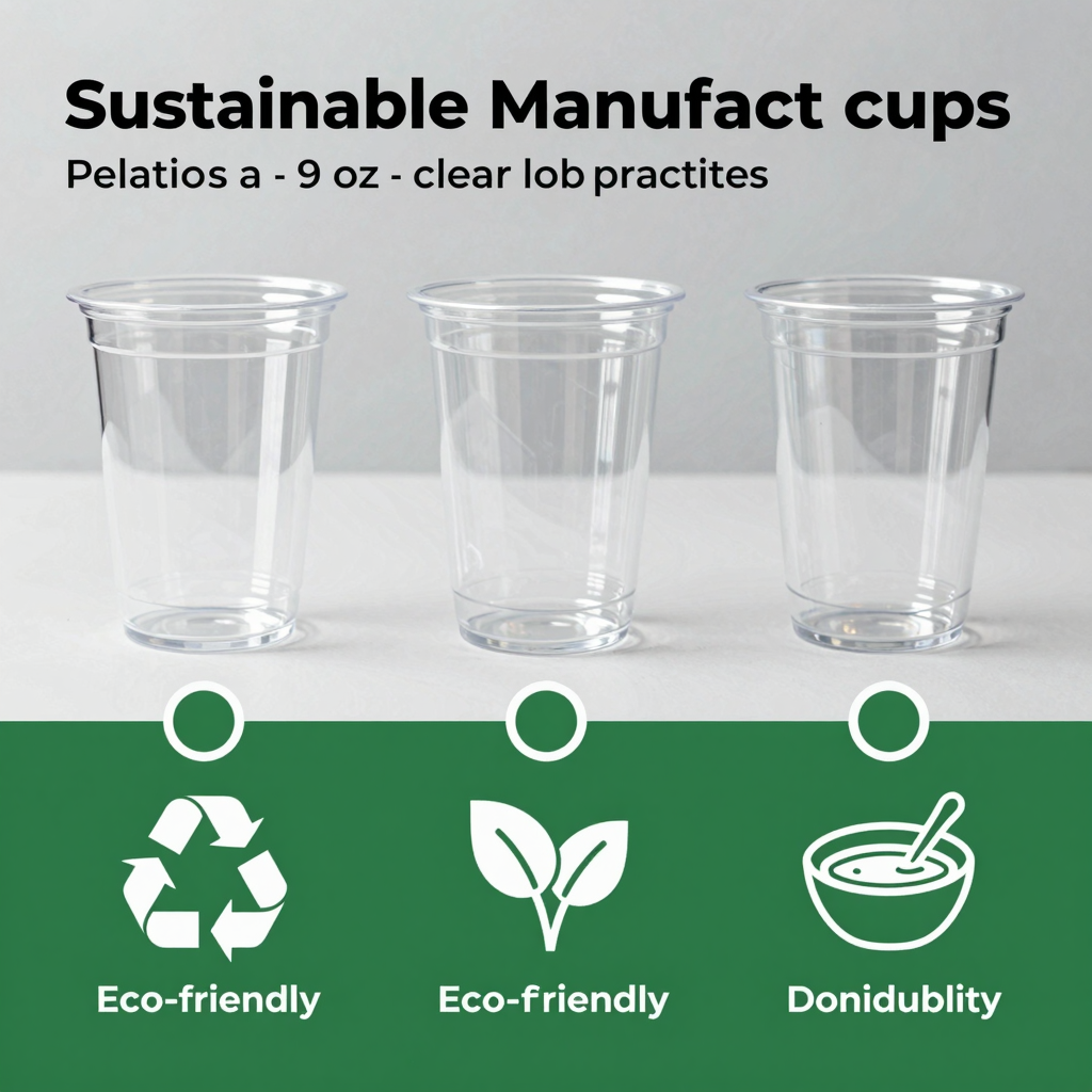 Eco-Friendly Practices in Manufacturing 9 oz Clear Plastic Cups