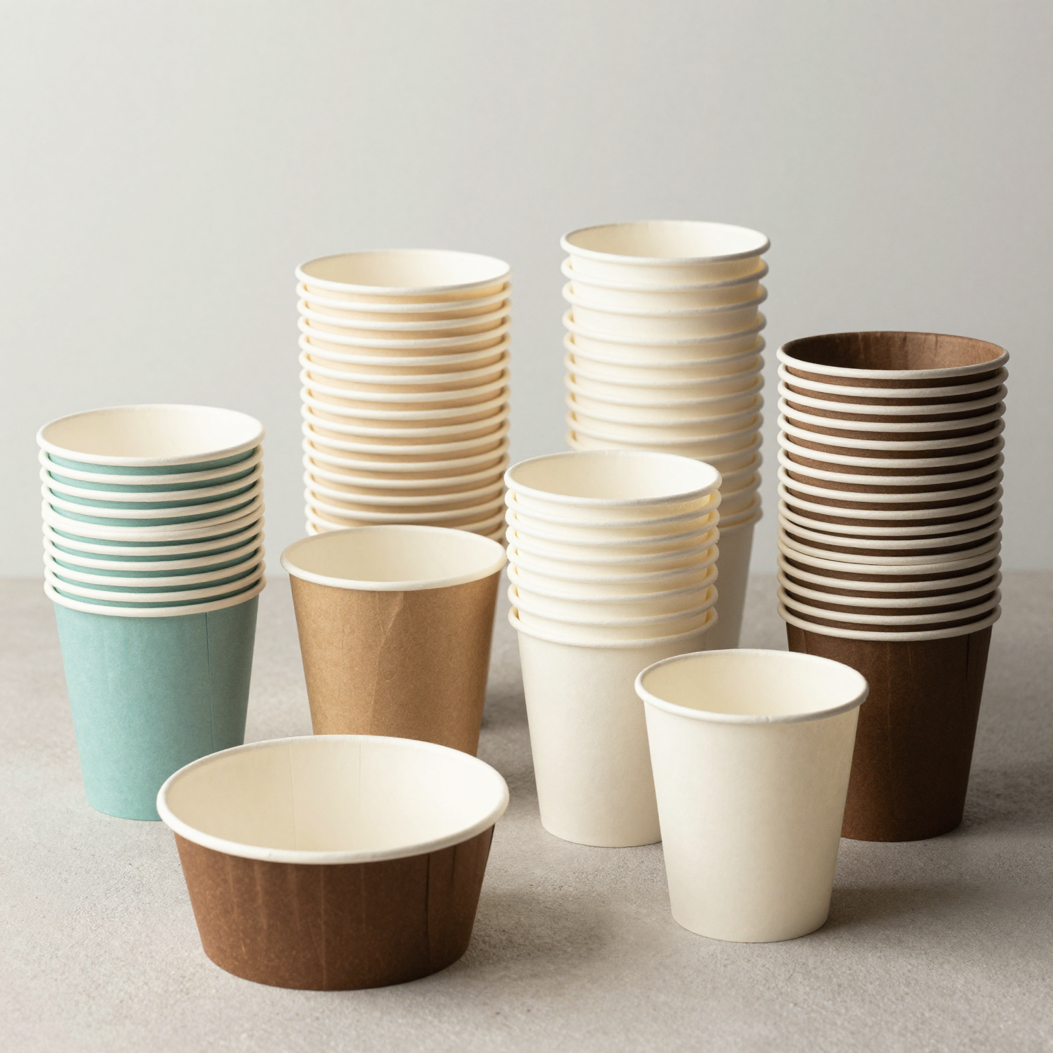 Various disposable cake paper cups