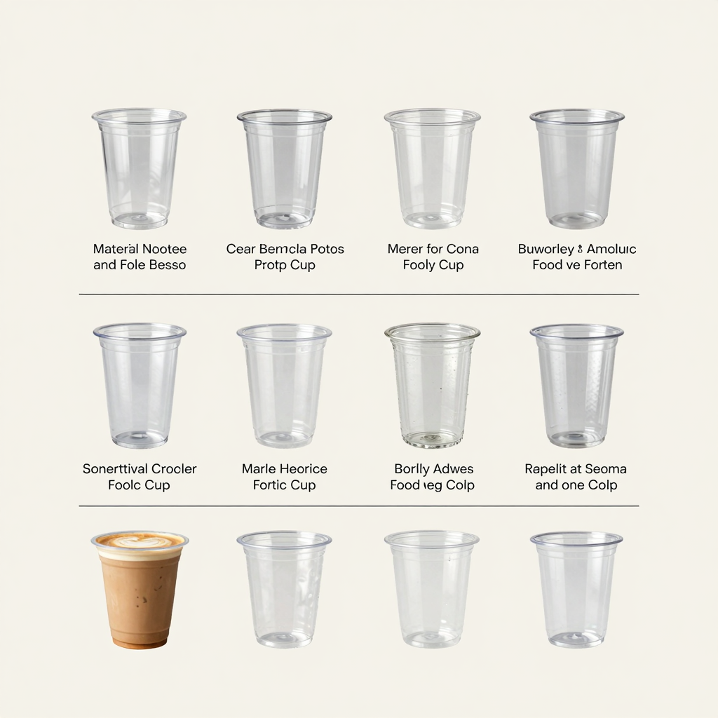 Comparison table of clear plastic cup types