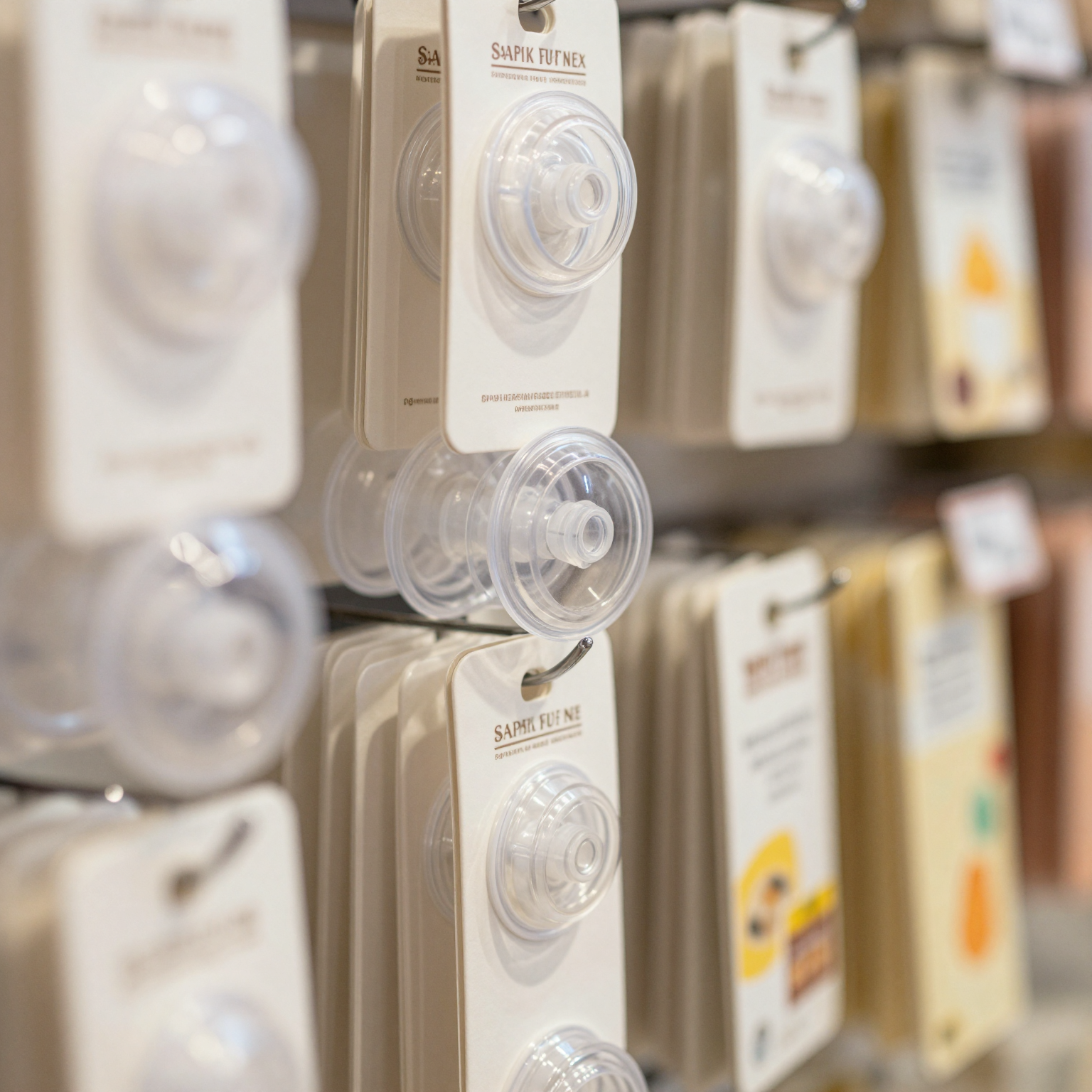 Clear Plastic Suction Cup Tags