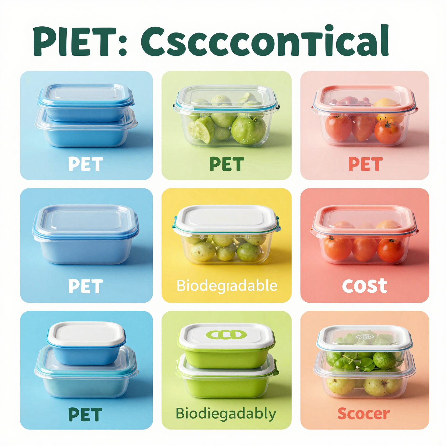 Commercial Plastic Food Containers