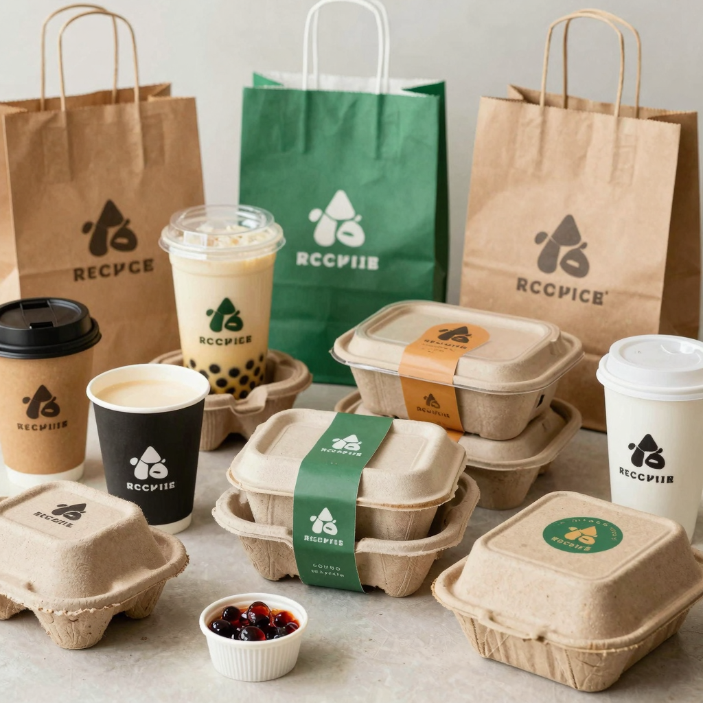 Various Recycled Packaging Materials