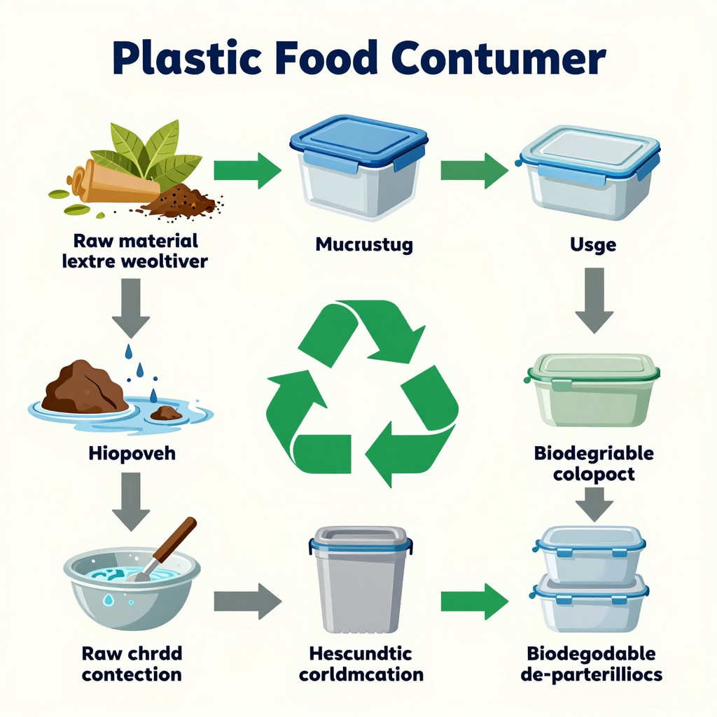 Lifecycle of a Plastic Food Container