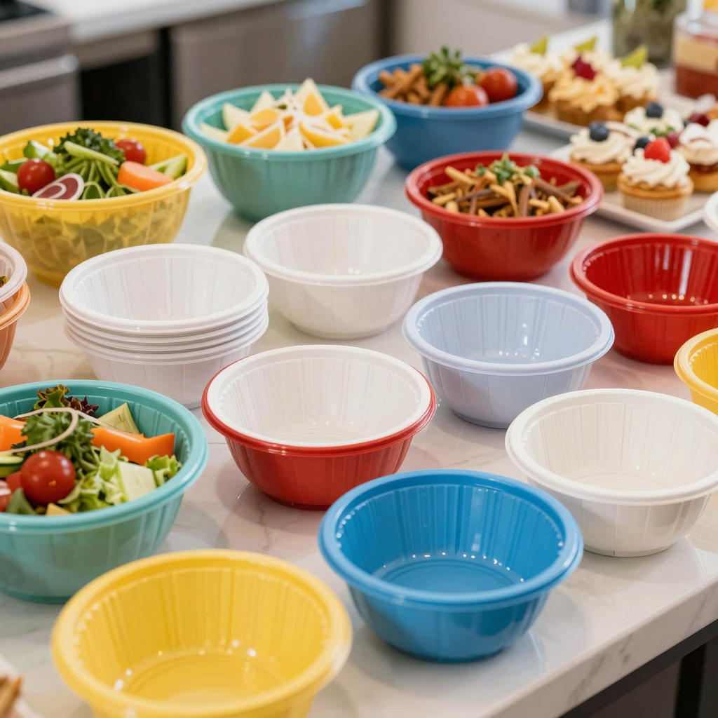 Fancy Disposable Plastic Serving Bowls
