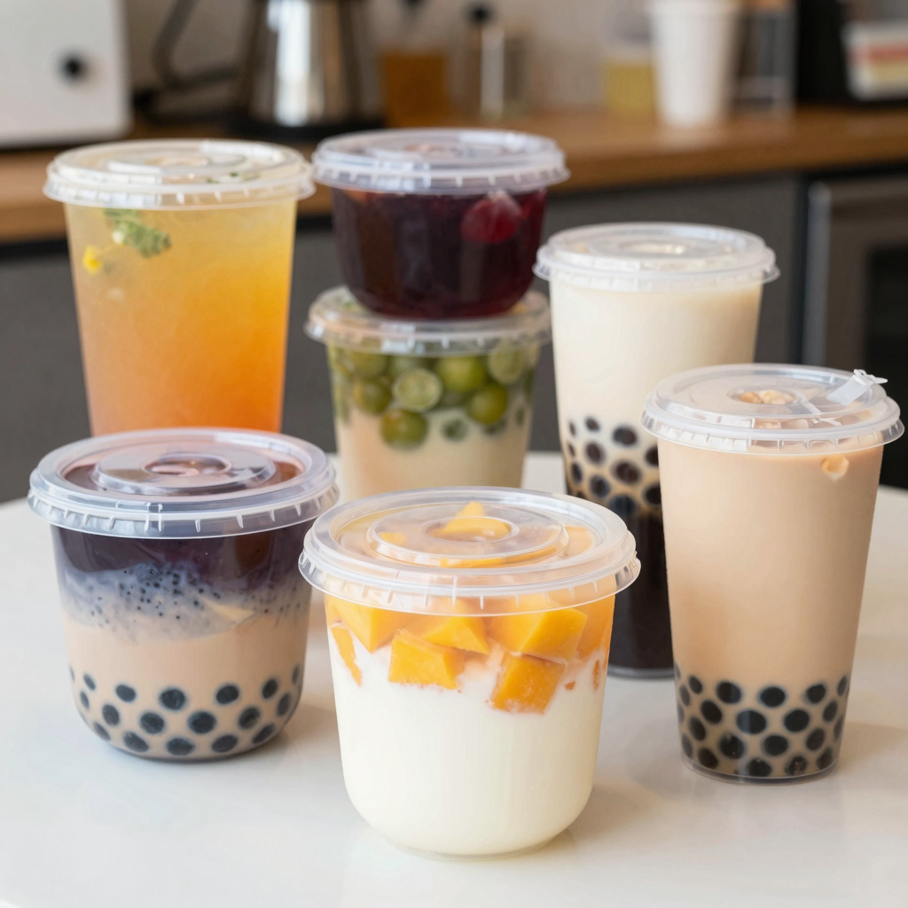 Flat Plastic Containers with Lids