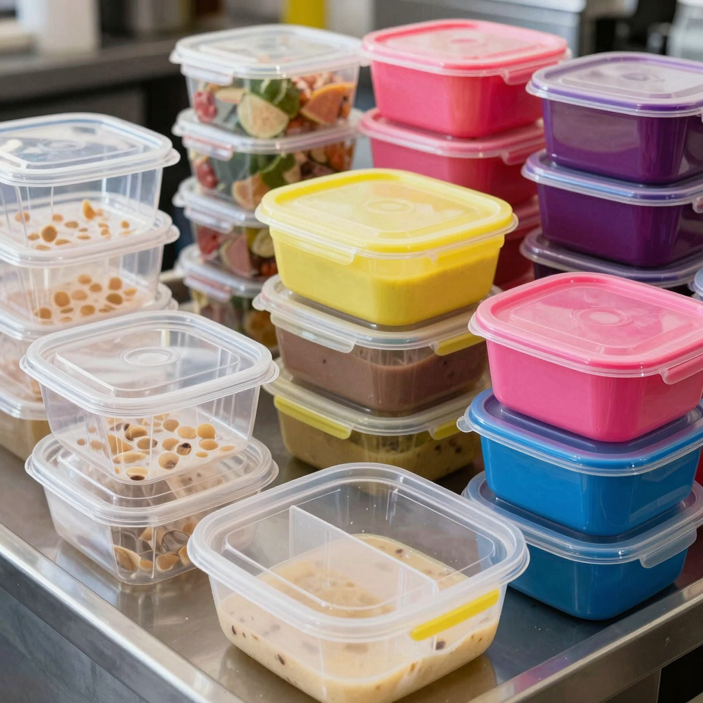 Variety of Plastic Food Containers