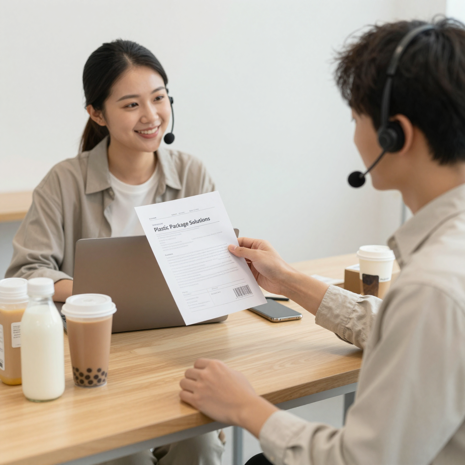 Customer interaction about plastic packaging solutions