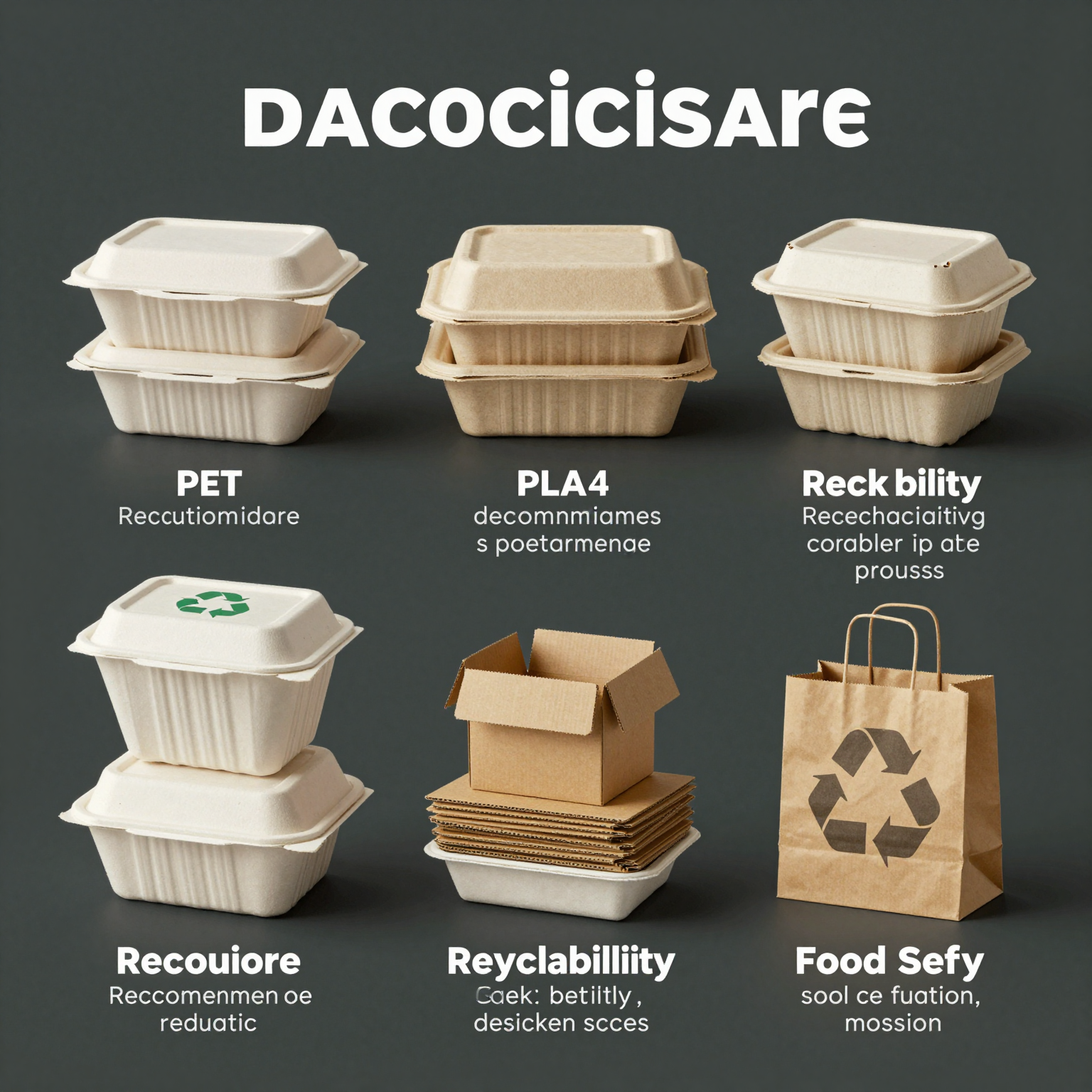 Recyclable Disposable Food Containers