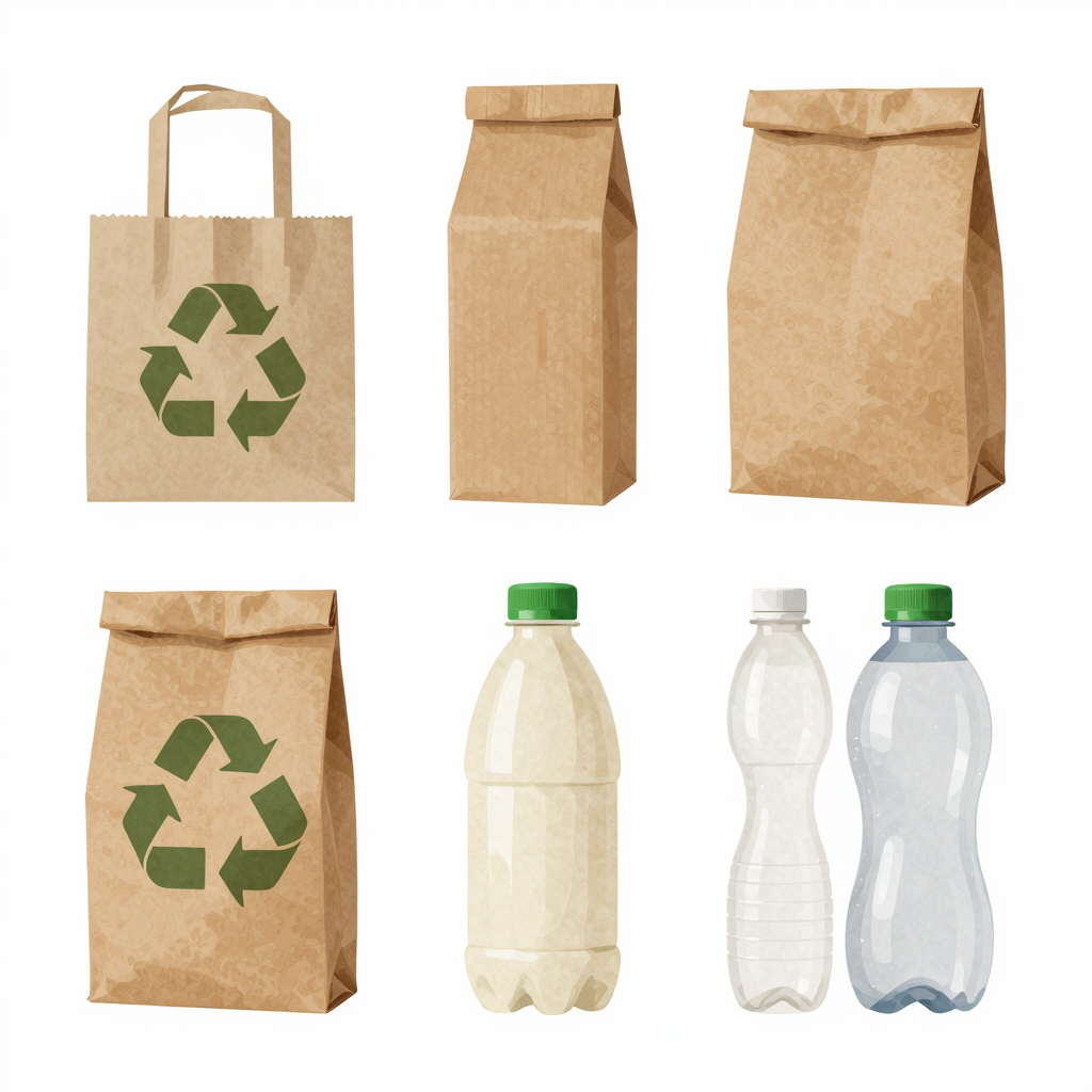 Illustration of Recycled Materials