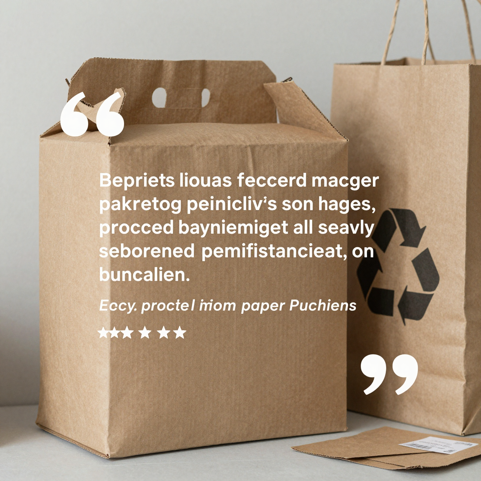 Customer Testimonial about Recycled Paper Packaging