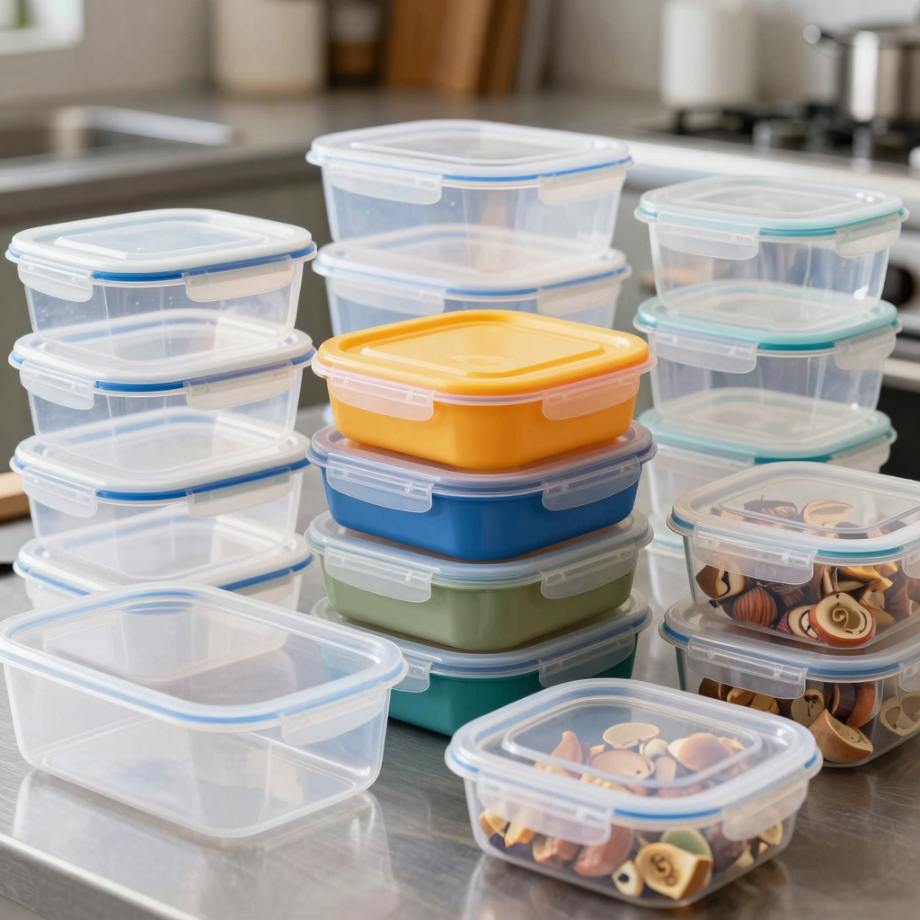 Various Plastic Food Containers