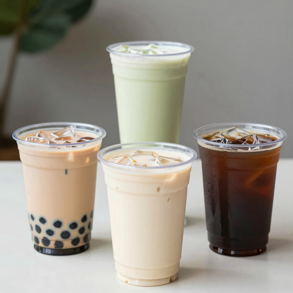 Clear Plastic Cups in a Beverage Setting