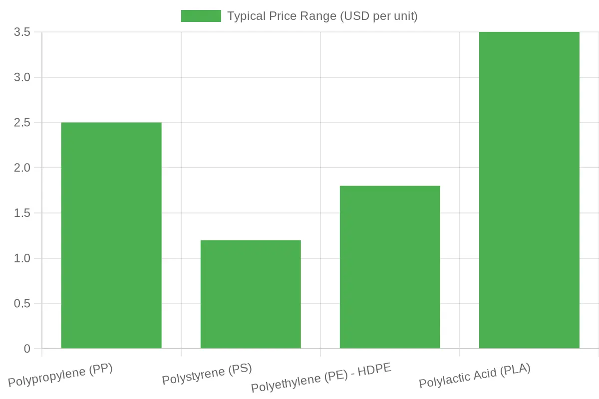 Typical Price Range of Food Container Materials
