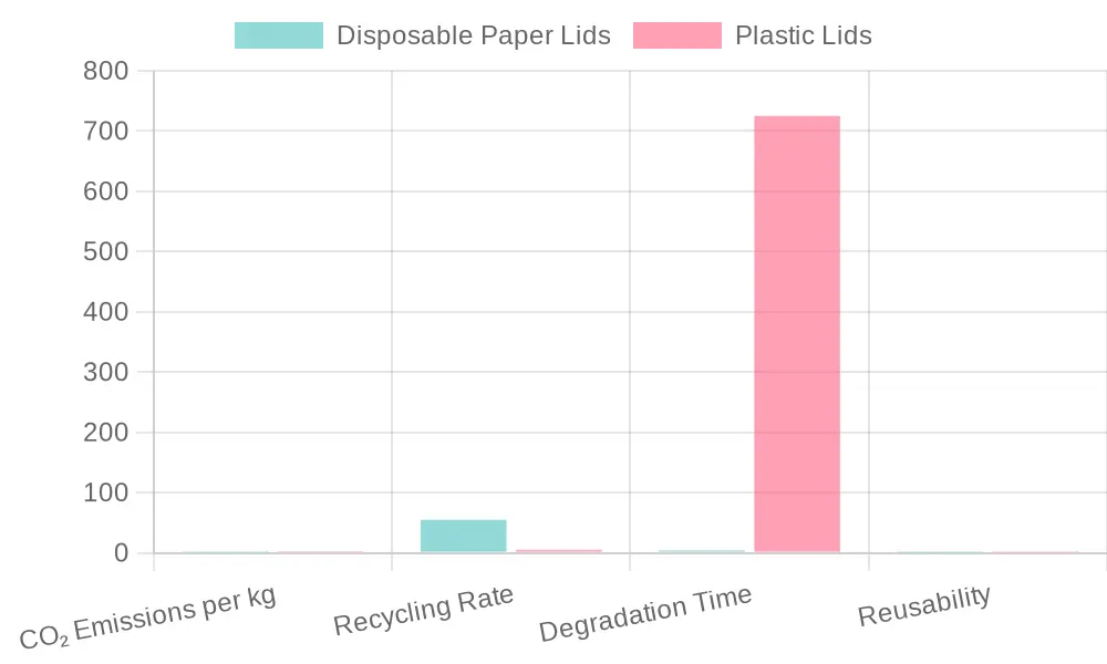 Comparison of Disposable Paper and Plastic Lids