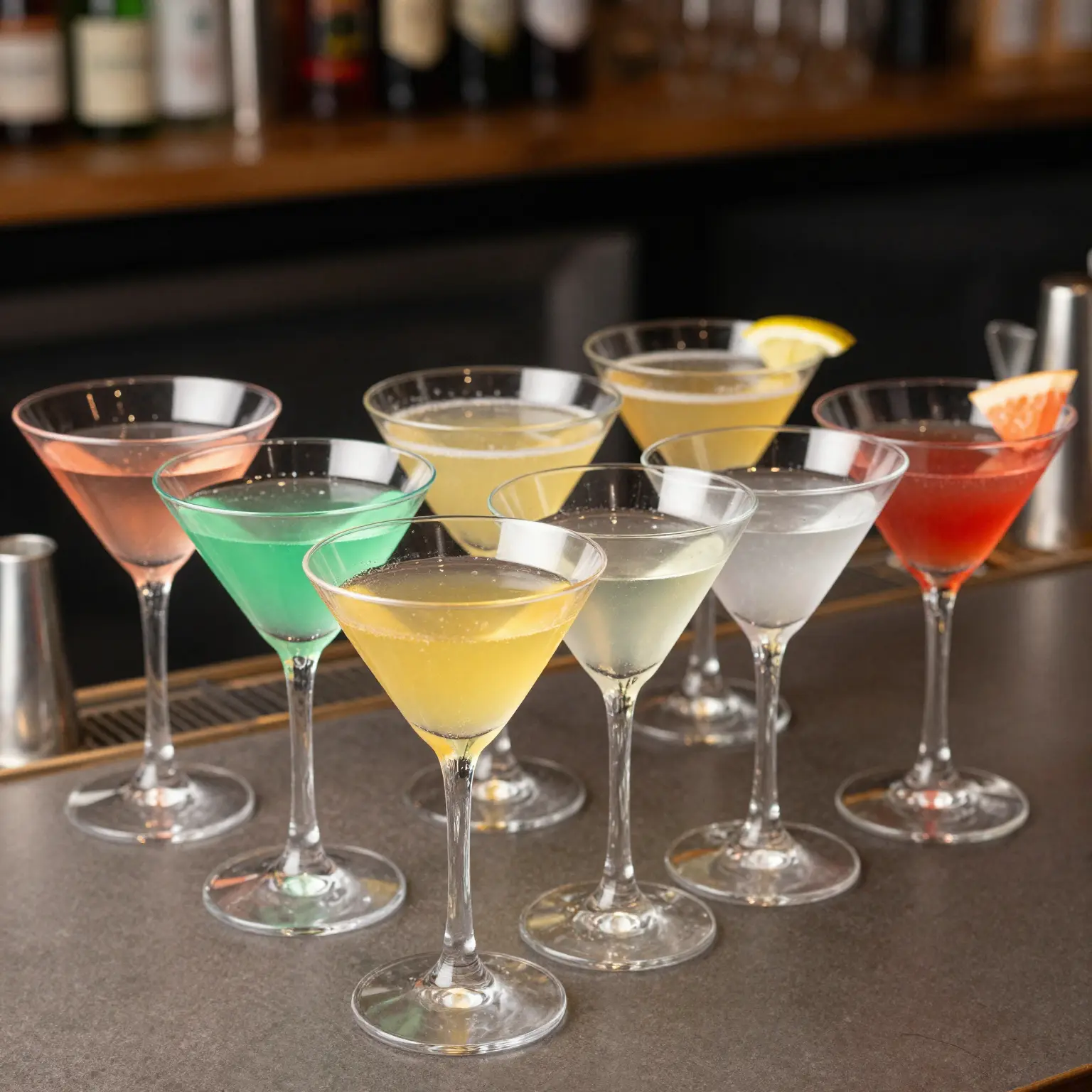 6 oz Clear Plastic Martini Cups