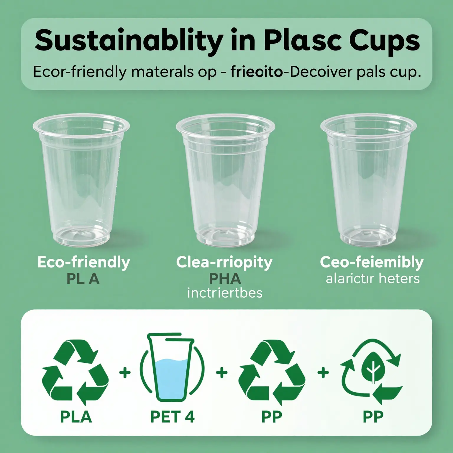 Sustainability in Clear Plastic Cups