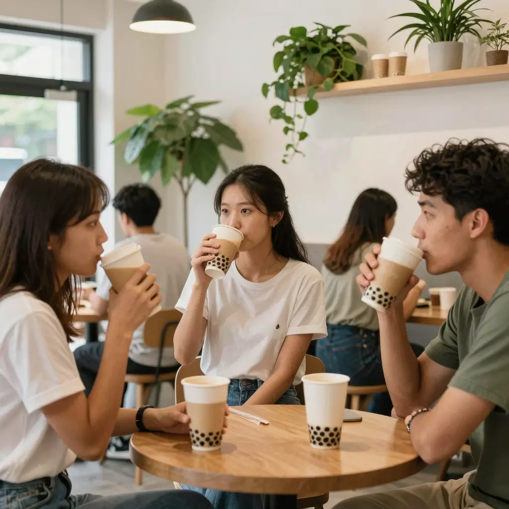Bubble Tea in Compostable Cups