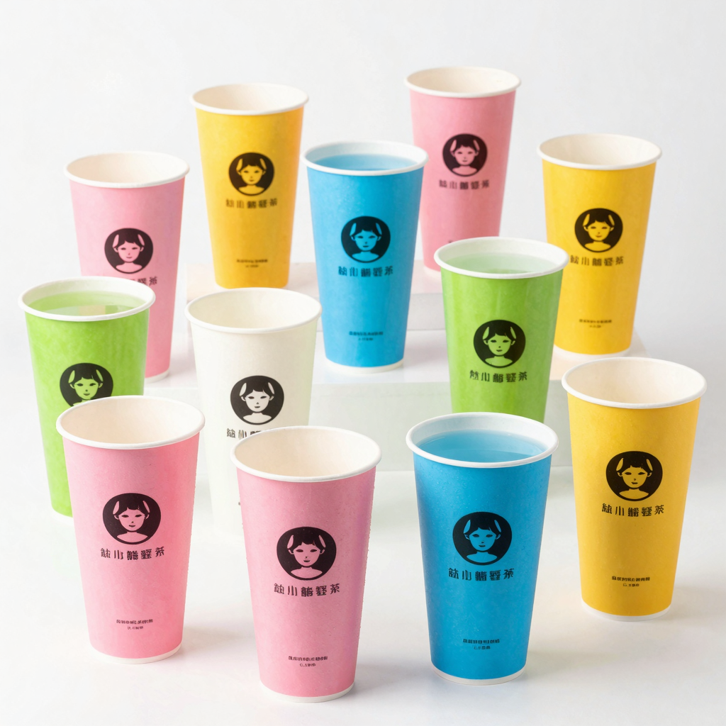 Variety of Disposable Plastic Tea Cups